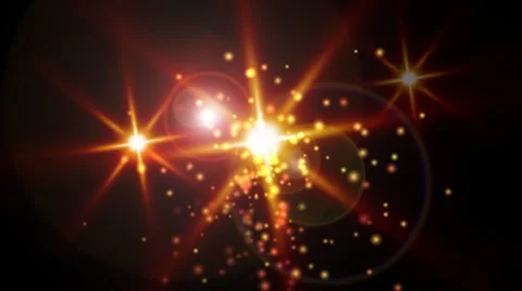 Star with Lens Flare Stock Footage 8526301