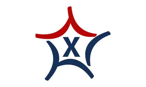 Star Letter X Stock Illustration