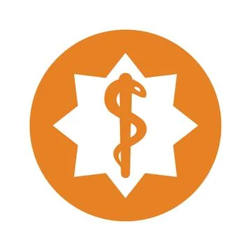 Star Of Life icon design / vector graphics Stock Illustration