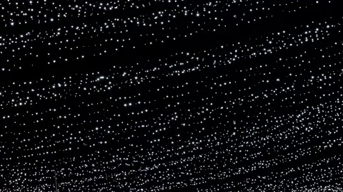 Star light bulb net on dark sky Stock Footage 145817118