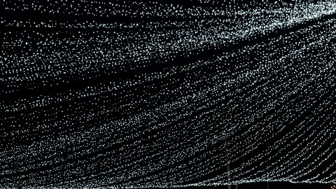 Star light bulb net on dark sky Stock Footage 145888717