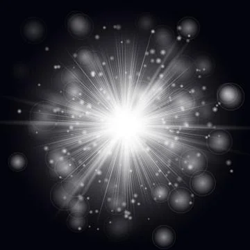 Star light effect Stock Illustration