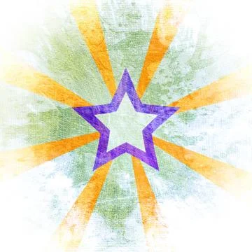 Star on light grunge background Stock Photos
