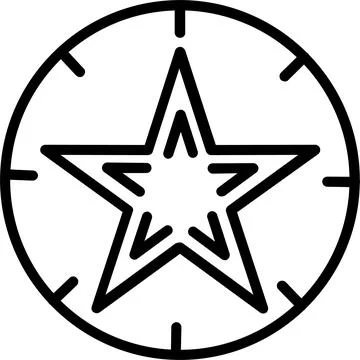 Star Line Icon Design Stock-Illustration