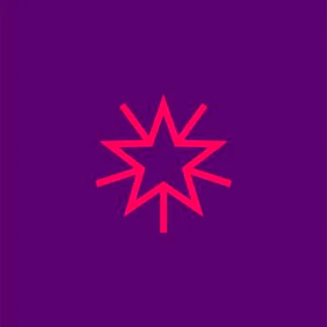 Star line icon Stock Illustration