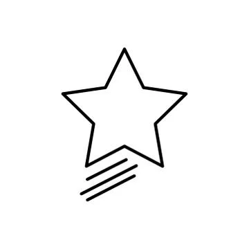 Star line icon. simple design editable. design vector illustration Illustrazione stock