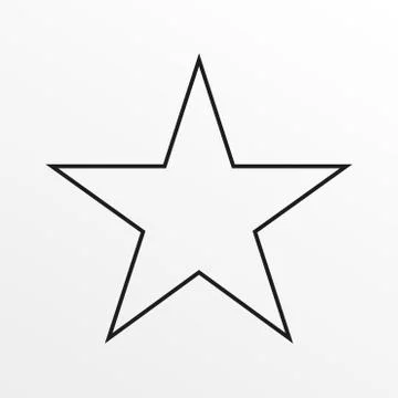 Star line icon. Vector illustration. Stock Illustration