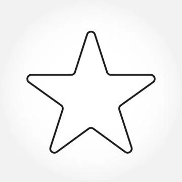 Star line icon. Vector illustration. Stock Illustration