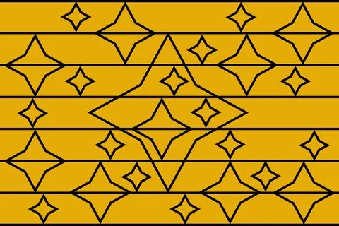 Star line shape textures and pattern vector illustration Illustrazione stock