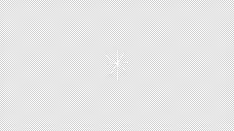 Star Line Sketch Style Alpha Animation Stock Footage 242512346