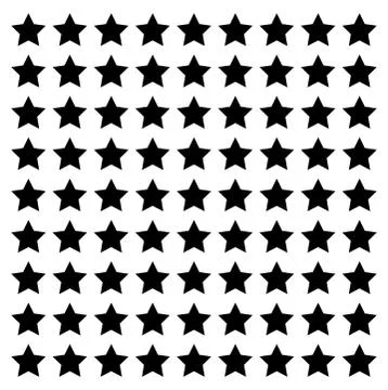 Star line square vector design footer modern border Illustrazione stock