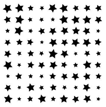 Star line square vector design footer modern border イラスト素材