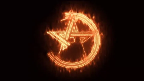 Star lines fire effect green screen background Stock Footage 280328362