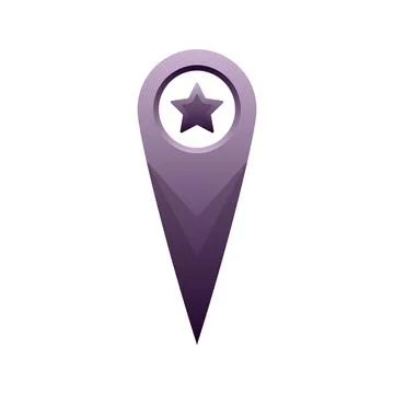 Star location logo element design template icon Stock Illustration
