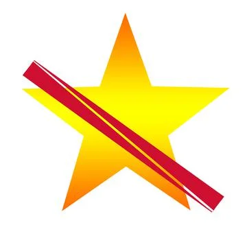 The star logo can be used as an elegant trademark Stock Illustration