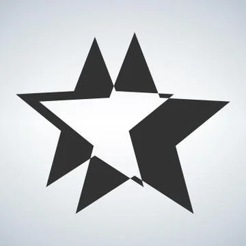 Star logo concept. Vector illustration isolated on modern background Stock Illustration
