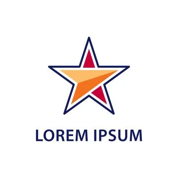 Star logo design vector Stock Illustration