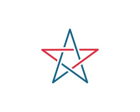 Star logo icon vector illustration Stock Illustration