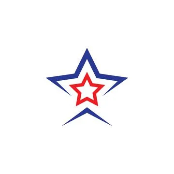 Star logo icon vector illustration Stock Illustration