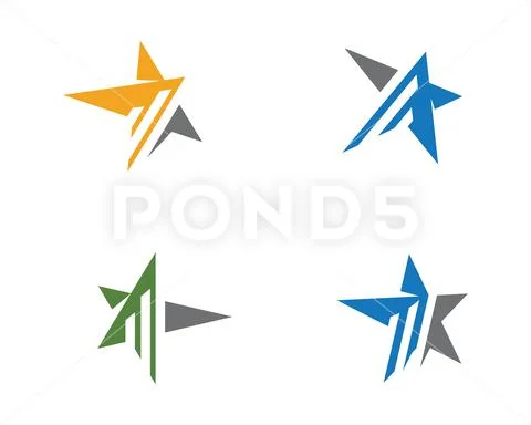 Star Logo Template vector icon Stock-Illustration