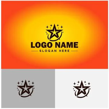 Star logo vector art icon graphics for business brand icon star logo template Stock Illustration