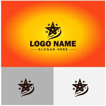 Star logo vector art icon graphics for business brand icon star logo template Stock Illustration