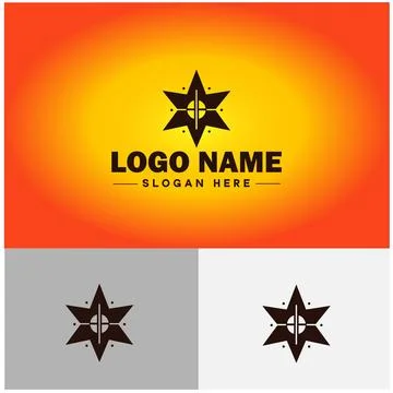 Star logo vector art icon graphics for business brand icon star logo template Stock Illustration