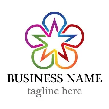 Star logo vector icon design Stock Illustration