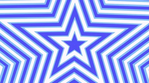 Star loop geometric colorful expanding shape background blue and white Stock Footage 57629071