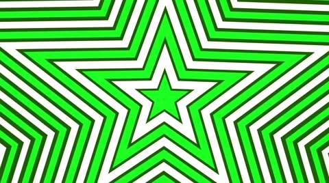 Star loop geometric colorful expanding shape background white green Stock Footage 57629901