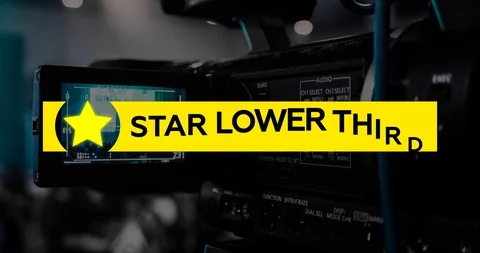 Star Lower Thirds Stock After Effects