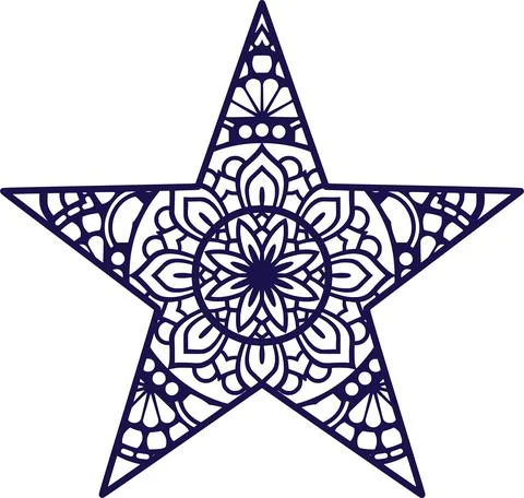 Star mandala Stock Illustration