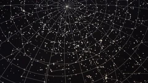 Star map close up smooth motion Stock Footage