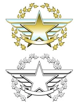 Star medallion Stock Illustration