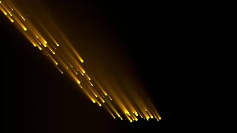 Star Meteor shower rain and dropping ground. shooting stars Meteor in galaxy. Vidéo 344096224
