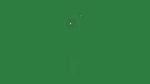 Star in the middle spider crawling on it isolated on green screen background Stock Footage 336855102