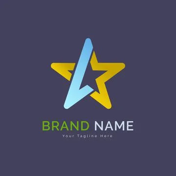 Star modern logo template design Illustrazione stock
