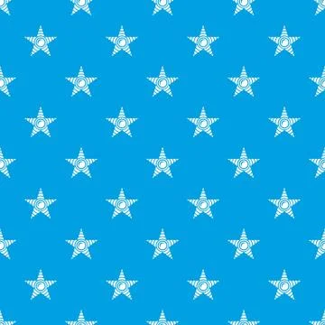 Star moon pattern vector seamless blue Illustrazione stock