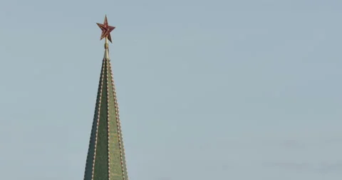 The star of the Moscow Kremlin Stock Footage 64861559