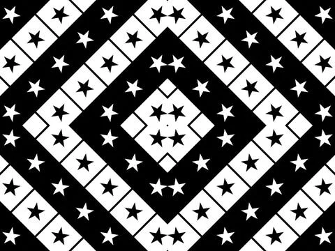 Star Motifs Pattern Stock Illustration