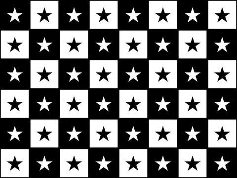 Star Motifs Pattern Stock Illustration