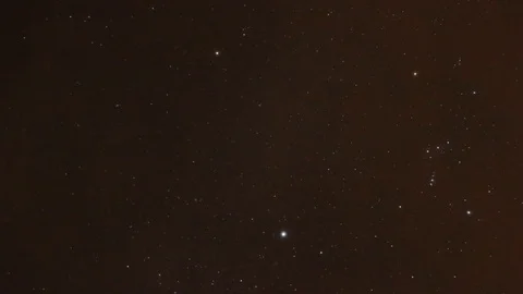 Star Movement Timelapse with Clouds Stock Footage 87184587