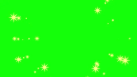 Star Moving on Chroma Key for Compositing Stock Footage 342785967