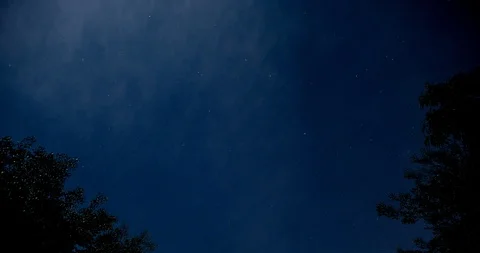 Star moving in circular path on the starry night - 10 Bit H.264 Stock-Footage 98688453