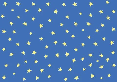 Star night pattern template baby children kids Illustrazione stock