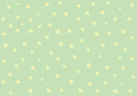 Star night pattern template baby children kids Stock Illustration