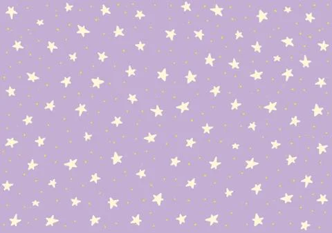 Star night pattern template baby children kids Stock Illustration