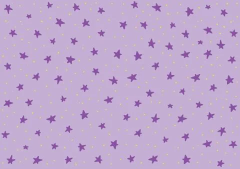 Star night pattern template baby children kids Stock Illustration