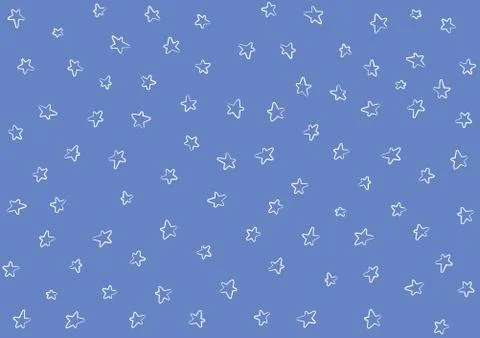 Star night pattern template baby children kids Stock Illustration