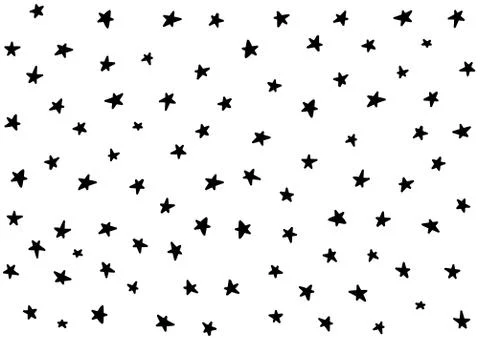 Star night pattern template baby children kids Stock Illustration